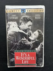 Its a Wonderful Life VHS 1996 ungeschnittene Muschelschale Jimmy Stewart NEU versiegelt - Bild 1 von 2