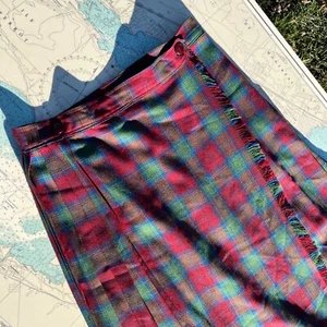 Vintage Red Green Blue McIntosh Canada Kilt - Picture 1 of 7