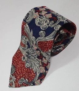 Tabasco Tie Mens Neckwear Paisley Navy Blue Red Off White Art Nouveau Hot (1981) - Picture 1 of 6