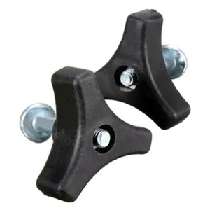 2pcs Plastic Triangle Handle Knob Nut Screw Bolt Kit Tool for Lawn Mower Machine - Picture 1 of 10