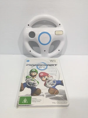 Mario Kart Wii Nintendo Wii Game with Genuine Wii Wheel (2008, Nintendo Wii) - Image 1 of 4