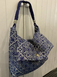 Industrie Africa New Tanger By Kenza Bennani Oversized Weekender Tasche Blau - Bild 1 von 16