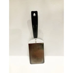 Vintage USA Ecko Solid Spatula Turner Chromium Plated Made In USA Black Handle - Picture 1 of 6