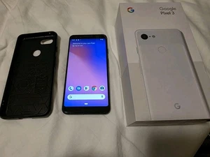 Google Pixel 3 - 64 GB - Black (Unlocked) (CA) Small Cracks READ - Photo 1 sur 4