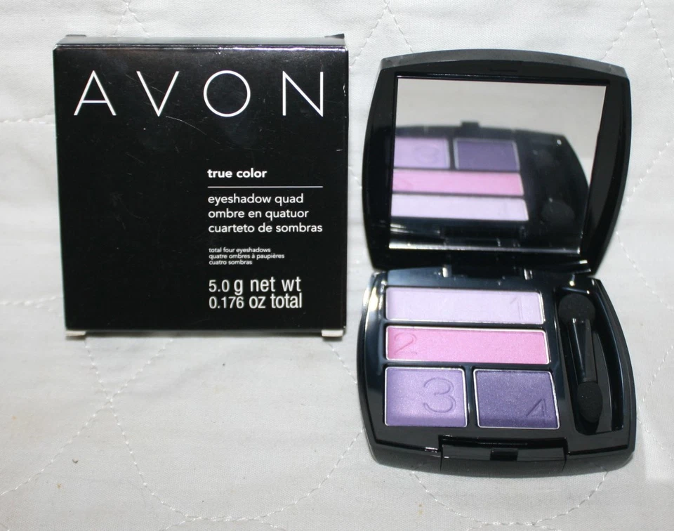 New Avon True Color EyeShadow Quad - Purple Pop DISCONTINUED LAST ONE - Image 1 of 1