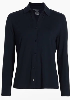 Camiseta Majestic Filatures Manga Larga Extrafina Superlavada Deluxe Top Marino Foto 1 de 4