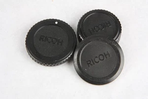 set RICOH 52mm push on front, bayonet rear &  body cap (KR-10 super/Pentax K) - Picture 1 of 2
