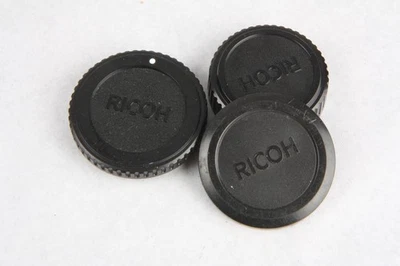 set RICOH 52mm push on front, bayonet rear &  body cap (KR-10 super/Pentax K) - Image 1 of 2