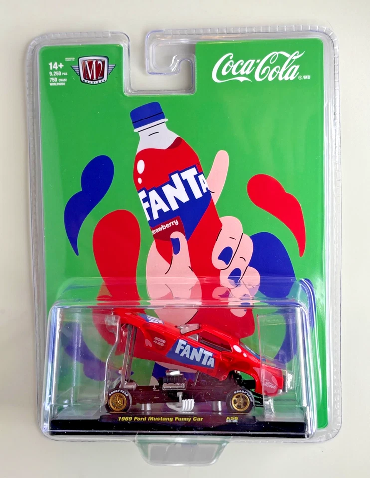 2025 M2 Machine Fanta 1969 Ford Mustang Funny Car A56 NIB 1/64 - Image 1 of 4