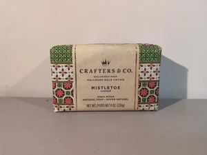 Crafters and Co Hallmark Gold Crown MISTLETOE Naturseife Weihnachten Triple Mill - Bild 1 von 6