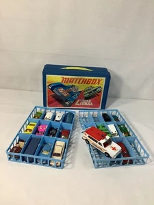 Vintage 1971 MATCHBOX CARRY CASE with 2 Trays & 19 Cars - Picture 1 of 13