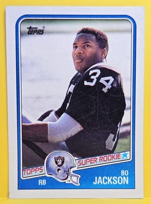 1988 🏈 Topps #327 Bo Jackson Oakland Raiders radiocontrol retirado al azar  Foto 1 de 2