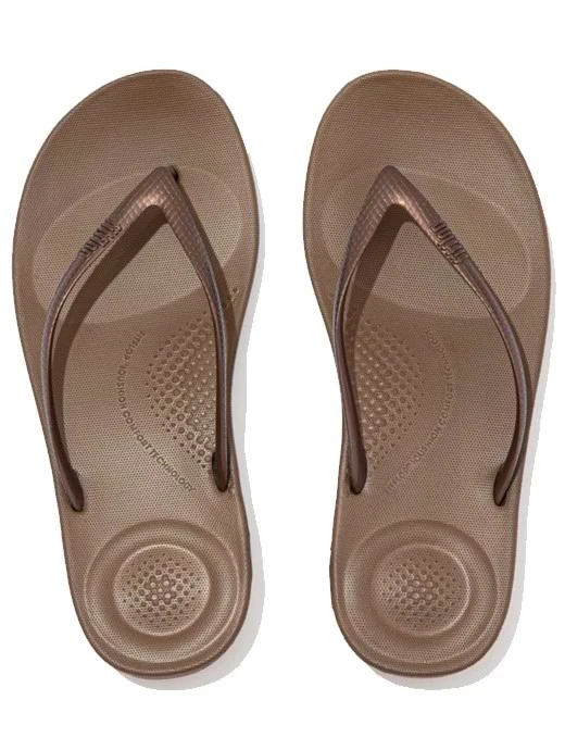 FitFlop iQushion Ergonomic Flip-Flops Bronze, Size 7 - *NEW*, Free Shipping - Image 1 of 1
