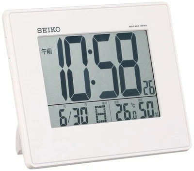 Seiko Reloj Despertador Radio Digital Reloj de Pared o Mesa Calendario Temperatura a Foto 1 de 2