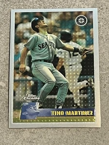 1996 Topps cromo #48 Tino Martínez MLB Seattle Mariners - Imagen 1 de 3