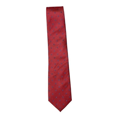 Corbata para hombre Charles Tyrwhitt hecha en Inglaterra roja con estampado de seda a lunares nueva con etiquetas Foto 1 de 4