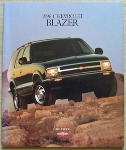 CHEVROLET BLAZER LS LT 1996 USA Sales Brochure July 1995 - Picture 1 of 4