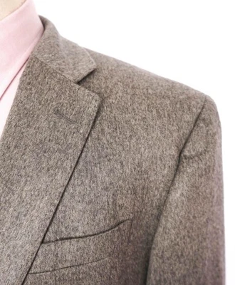 Blazer Saks Fifth Avenue gris liso cachemir 48L Foto 1 de 4