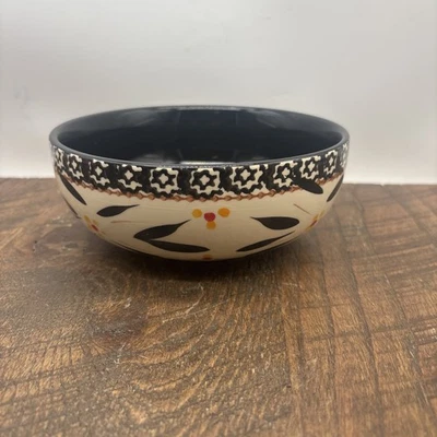 Temptations by Tara Ovenware Black Floral Old World 6.5" Replacement Soup Bowl - Image 1 of 4