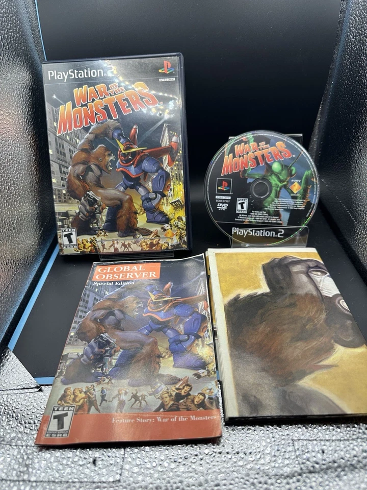 War of the Monsters PlayStation 2  with Manual and Poster PS2 CIB - Image 1 of 1