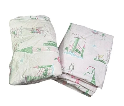 Pottery Barn Princess Grace And The Frog Organic Cotton Blend Sheet Set Queen - Image 1 of 4