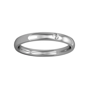 9ct White Gold Jewelco London Diamond 2.5mm Court Set a Wedding Band Ring - Picture 1 of 3