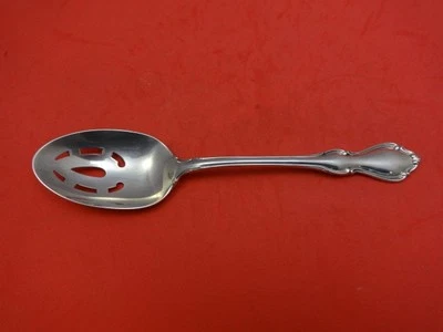 Cuchara para servir Hampton Court de Reed & Barton de plata esterlina perforada original 8 1/2" Foto 1 de 2