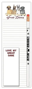 Juego de regalo de bloc de notas y lápiz Great Dane - Imagen 1 de 1