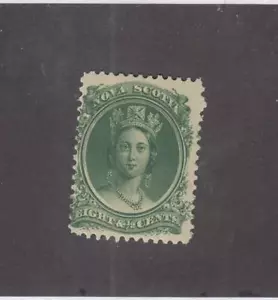 NOVA SCOTIA (MK4559) # 11 FVF-MNH 8 1/2 quilates VICTORIA/VERDE/ VALOR GATO $30 - Imagen 1 de 1