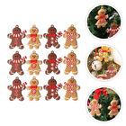  24 Pcs Christmas Gingerbread Man Hanging Pvc Soft Glue Cookie Gift