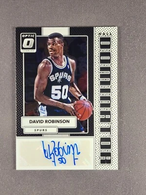 Panini Donruss Optic Hall Dominator 2017-18 #HD-DR David Robinson/49 automático Foto 1 de 4