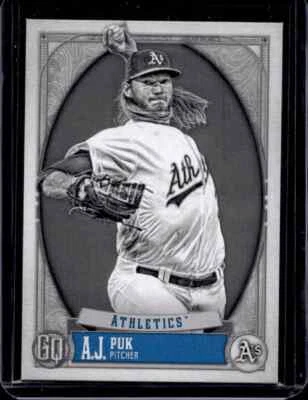 2021 Topps Gypsy Queen A.J. Puk /50 #183 - Image 1 of 3