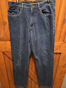 Eddie Bauer Jeans Herren 34x36 Tall Denim Flanell kariert gefüttert Holzfäller Outdoor - Bild 1 von 11