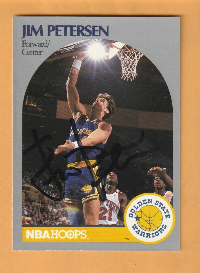Jim Petersen Golden State Warriors Signed 1990-91 Hoops Minnesota Gophers - Image 1 of 2