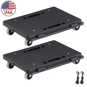 2 Pack Furniture Mover Pallet Trolley 500 lbs Each Count Small Flat Dolly Cart - Picture 1 of 7