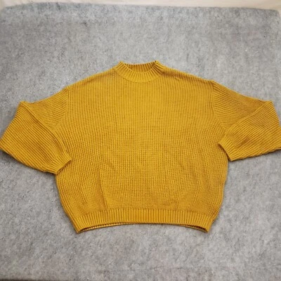 Suéter Mujer Extra Grande Amarillo Tejido Informal Cuello Alto Sudadera Damas XL ASOS Foto 1 de 4