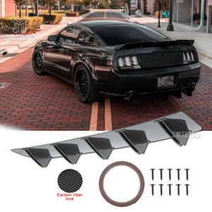 For Ford Mustang Shelby GT500 Rear Diffuser Bumper Fins Spoiler Lip Carbon Fiber - Bild 1 von 17