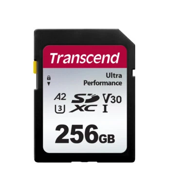 Transcend 256 GB SDXC-Karte 340S UHS-I U3 V30 A2 160/90MB/s - Bild 1 von 2