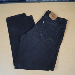 VTG Levis 575 Jeans Black 90s White Tab Relaxed Fit Straight Leg USA 36 x 30 - Picture 1 of 10