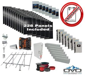 125KW Complete Offgrid Solar Kit + 7x 15K Sol-Ark Inverter +125.4KW Solar with G - Picture 1 of 3