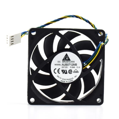 Cooling fan AUB0712MB for Delta 4 pin PWM AMD CPU Cooler 12V 0.24A 70*70*15MM - Image 1 of 4