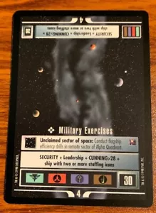 1998 Decipher Star Trek Starter Deck II Military Exercises Used Free Shipping - Picture 1 of 2