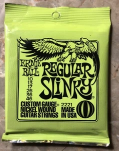 Ernie Ball 2221 Electric Guitar Strings Regular Slinky .010 - .046/BRAND NEW - Picture 1 of 2