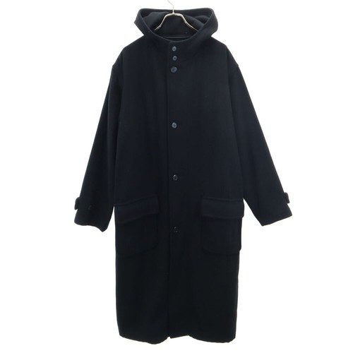 Cappotto lungo MOSCHINO Made in Japan misto lana TL nero uomo