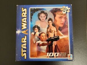 2002 Padme & Slave Leia Star Wars 100 Piece Puzzle Sealed (Natalie Portman)