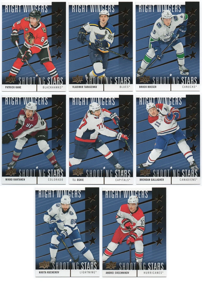 2019-20 Upper Deck Series 1 Shooting Stars Right Wingers Pick Any - Image 1 of 1
