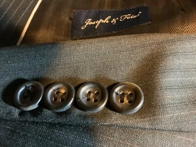 Joseph & Feiss 50L Big And Tall Mens 2Pc Suit 47x30 100% Wool - Image 1 of 4