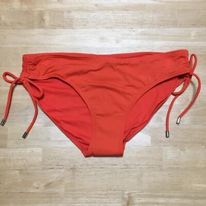 Calvin Klein Side-Tie Bikini Bottoms Women's Medium Orange Stretch NWOT - Picture 1 of 8
