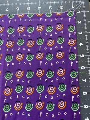 Art of Healing Peace Purple Cotton Fabric 45" wide by Freespirit Fabrics - Image 1 of 2