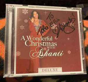 Ashanti CD Wonderful Christmas With Ashanti Deluxe Signed Autograph - Picture 1 of 3